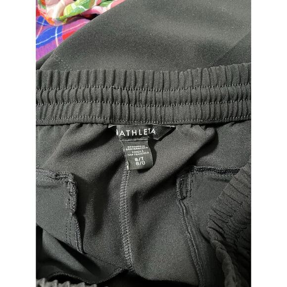Athleta Endeavor Drawstring Jogger Pants Size 8 TALL Black Athleisure Travel - Picture 4 of 6